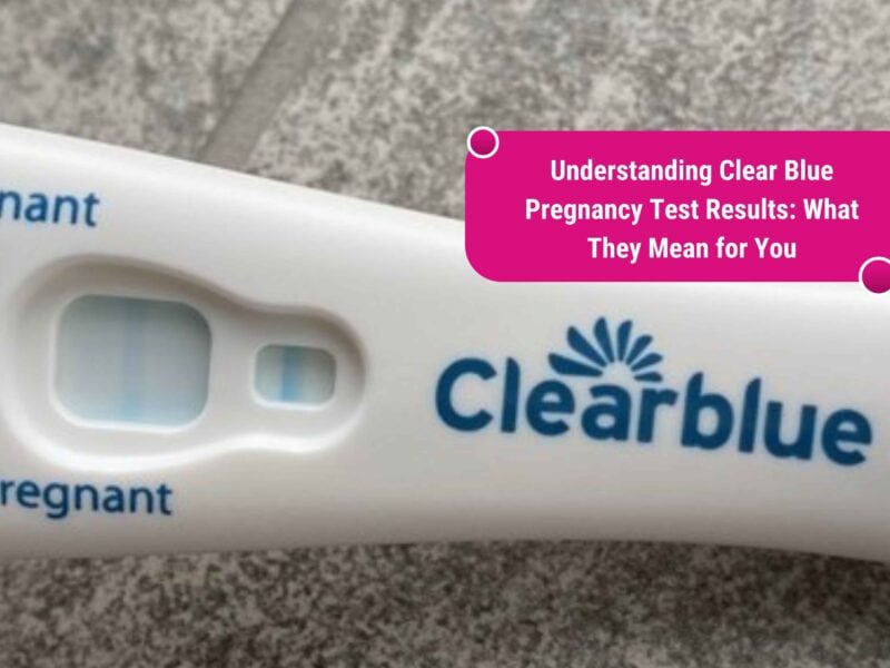 clear blue pregnancy test results