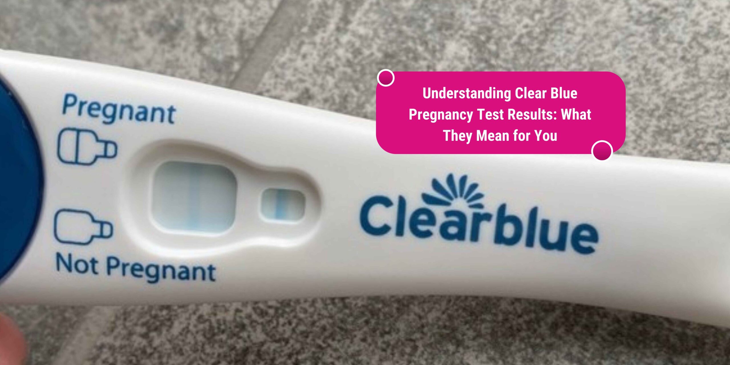 clear blue pregnancy test results