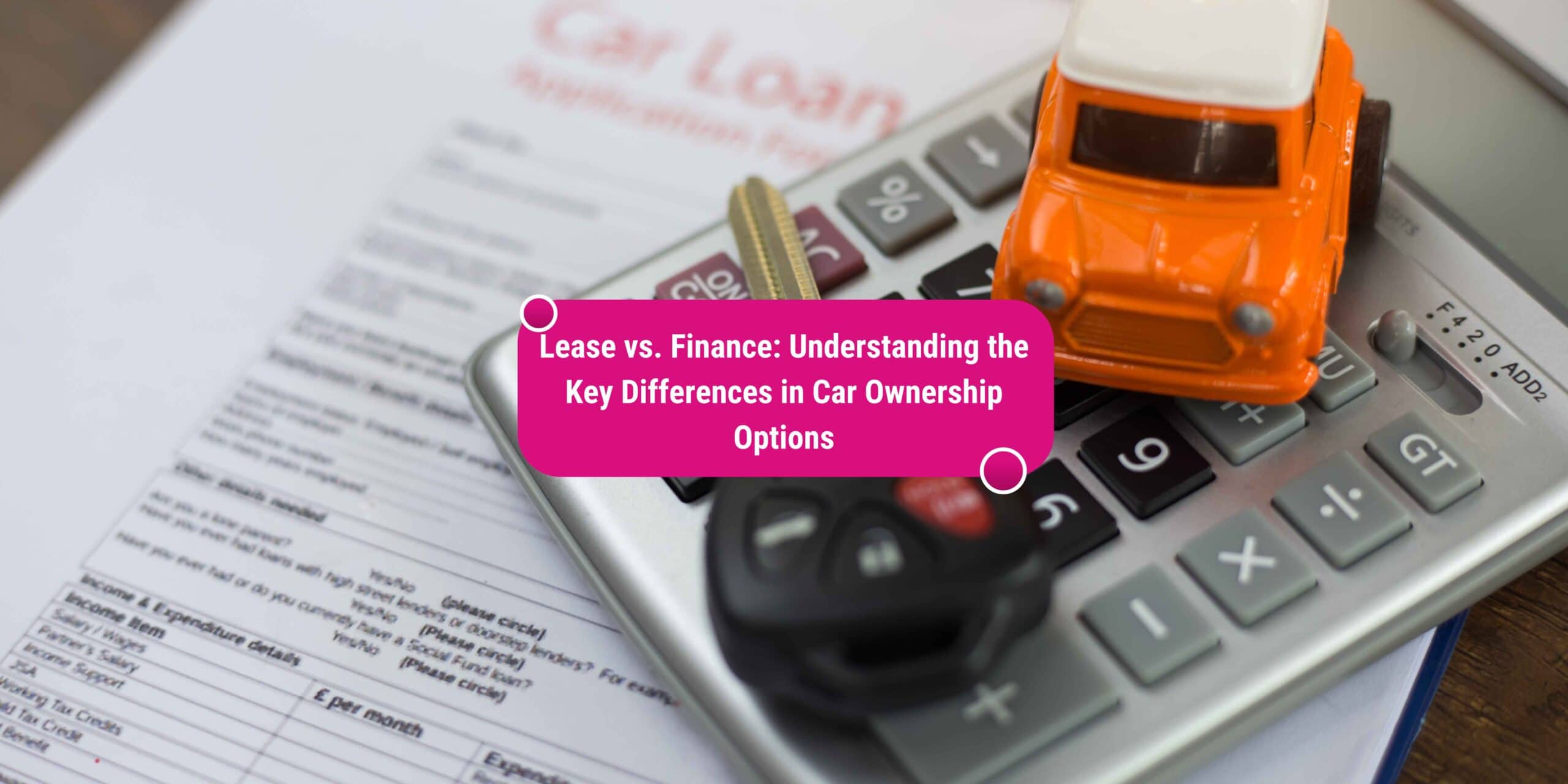 what is the difference between lease and finance a car